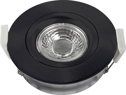 Heitronic 500953 DL6809 LED-Einbauleuchte LED LED fest eingebaut 7W Schwarz von Heitronic