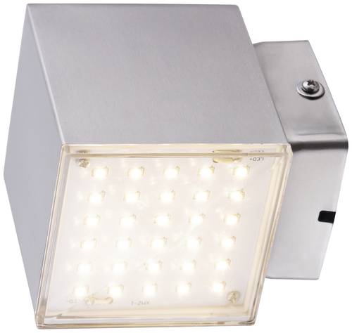 Heitronic Kubus 500999 LED-Außenwandleuchte 4.5W LED Edelstahl von Heitronic