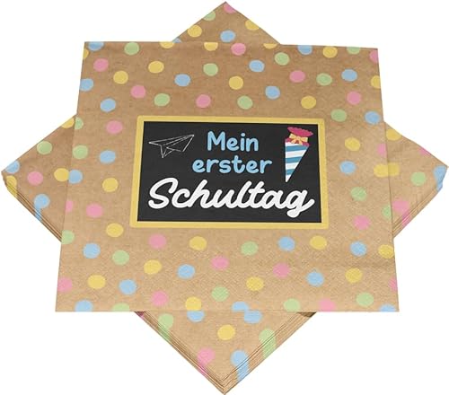 Heku 20 Servietten Einschulung Schulanfang 'Mein 1. Schultag' Heku 20 Servietten Einschulung Schulanfang 'Mein 1. Schultag' von Heku