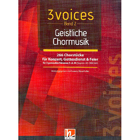 Helbling 3 Voices - Geitsliche Chormusik Chornoten von Helbling