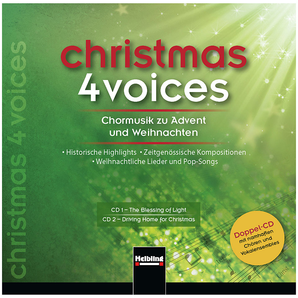 Helbling Christmas 4 Voices (Doppel-CD) CD von Helbling