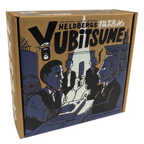 Heldbergs Games Würfelspiel Yubitsume - schnelles Partyspiel für 2-5 Spieler in der Welt der japanischen Mafia - Nachhaltige Geschenkidee von Heldbergs