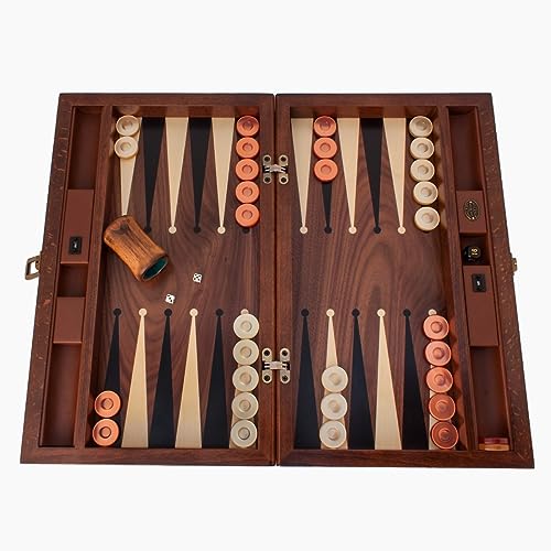 Helena Wood Art, Handgefertigtes Hochwertiges Backgammon Spiel aus Holz, Tavla, 100% Holz, Deluxe Edition, TricTrac, 52 x 32 cm Helena Wood Art, Handgefertigtes Hochwertiges Backgammon Spiel aus Holz, Tavla, 100% Holz, Deluxe Edition, TricTrac, 52 x 32 cm von Helena Wood Art