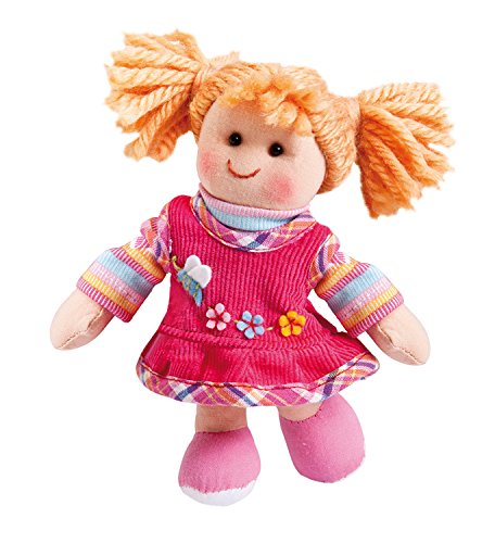 Heless 100 - Stoffpuppe Mädchen Feli mit feschem Kordkleid und Ringelshirt, ca. 15 cm große Weich-Puppe zum Kuscheln, Spielen und Liebhaben Heless 100 - Stoffpuppe Mädchen Feli mit feschem Kordkleid und Ringelshirt, ca. 15 cm große Weich-Puppe zum Kuscheln, Spielen und Liebhaben von Heless