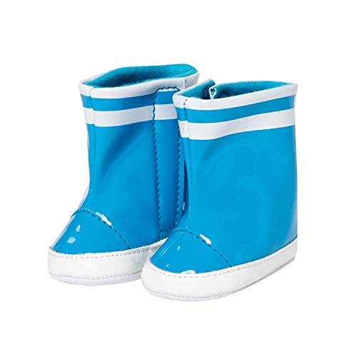 Heless 1441 - Gummistiefel für Puppen, in Hellblau, Größe 30 – 34 cm, für trockene Puppenfüße bei Regenwetter und Trendsetter in der Puppenmodewelt von Heless