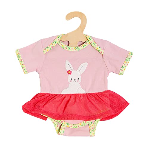 Heless 2321 - Puppenkleidung im Design Bunny Lou, Body mit Tutu, Hasenapplikation und Blumenmuster für Puppen und Kuscheltiere der Größe 35-45 cm von Heless