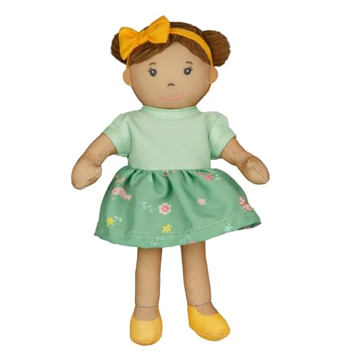 Heless 507 - Stoffpuppe Mädchen Martha mit grünem Kleid zum An- und Ausziehen, ca. 22 cm große Weichpuppe zum Kuscheln, Spielen und Liebhaben Heless 507 - Stoffpuppe Mädchen Martha mit grünem Kleid zum An- und Ausziehen, ca. 22 cm große Weichpuppe zum Kuscheln, Spielen und Liebhaben von Heless