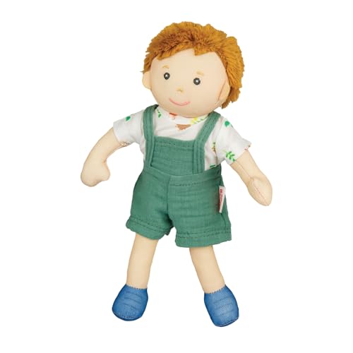 Heless 508 - Stoffpuppe Junge Fred mit grüner Latzhose und Shirt zum An- und Ausziehen, ca. 22 cm große Weichpuppe zum Kuscheln, Spielen und Liebhaben Heless 508 - Stoffpuppe Junge Fred mit grüner Latzhose und Shirt zum An- und Ausziehen, ca. 22 cm große Weichpuppe zum Kuscheln, Spielen und Liebhaben von Heless
