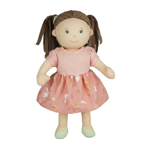 Heless 56 - Stoffpuppe Mädchen Lucie mit rosa Kleid zum An- und Ausziehen, ca. 32 cm große Weichpuppe zum Kuscheln, Spielen und Liebhaben Heless 56 - Stoffpuppe Mädchen Lucie mit rosa Kleid zum An- und Ausziehen, ca. 32 cm große Weichpuppe zum Kuscheln, Spielen und Liebhaben von Heless