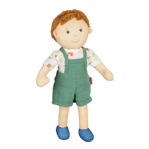 Heless 58 - Stoffpuppe Junge Paul mit grüner Latzhose und Shirt zum An- und Ausziehen, ca. 32 cm große Weichpuppe zum Kuscheln, Spielen und Liebhaben Heless 58 - Stoffpuppe Junge Paul mit grüner Latzhose und Shirt zum An- und Ausziehen, ca. 32 cm große Weichpuppe zum Kuscheln, Spielen und Liebhaben von Heless