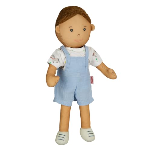 Heless 59 - Stoffpuppe Junge Noah mit Blauer Latzhose und Shirt zum An- und Ausziehen, ca. 32 cm große Weichpuppe zum Kuscheln, Spielen und Liebhaben Heless 59 - Stoffpuppe Junge Noah mit Blauer Latzhose und Shirt zum An- und Ausziehen, ca. 32 cm große Weichpuppe zum Kuscheln, Spielen und Liebhaben von Heless