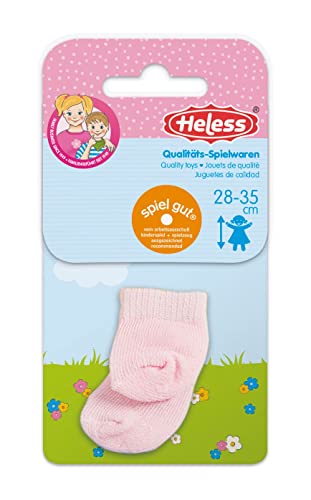 Heless 770 - Söckchen für Puppen, in trendigen Pastellfarben, sortiert, Größe 28 - 35 cm von Heless