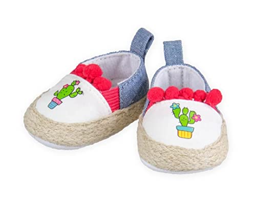 Heless 949 - Espadrilles für Puppen, mit trendigem Kaktusmotiv, Größe 38 - 45 cm von Heless