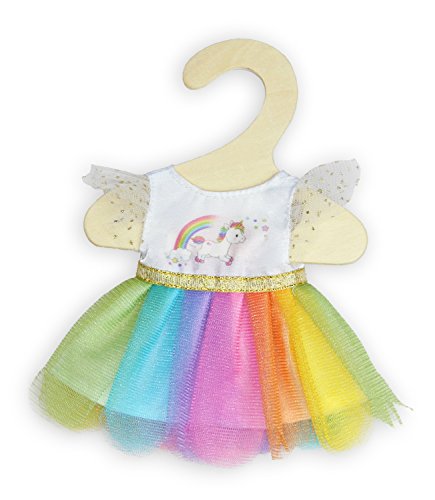 Heless 9850 - Kleid für Puppen im Einhorn Henri Design, Größe 20 - 25 cm von Heless