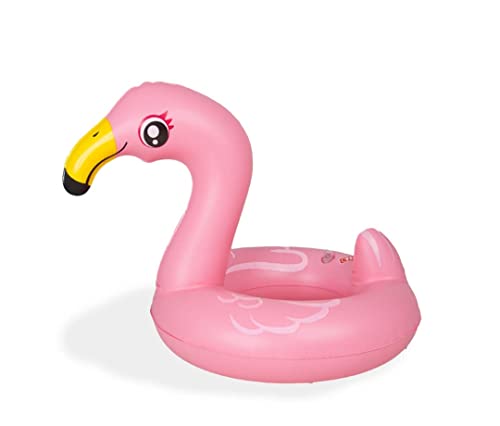 Heless 990 - Schwimmring für Puppen, Flamingo Ella, Größe 35 - 45 cm, für Badespaß im Pool, im See und der Badewanne, Rosa von Heless