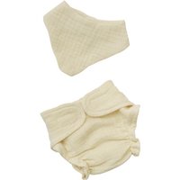 Heless - Babyset mit Stoffwindel und Lätzchen, ecru, 2tlg., Gr. 35-45 cm Heless - Babyset mit Stoffwindel und Lätzchen, ecru, 2tlg., Gr. 35-45 cm von Heless