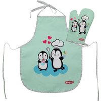 Heless - Kinderschürze mit Topfhandschuh Pinguin von Heless