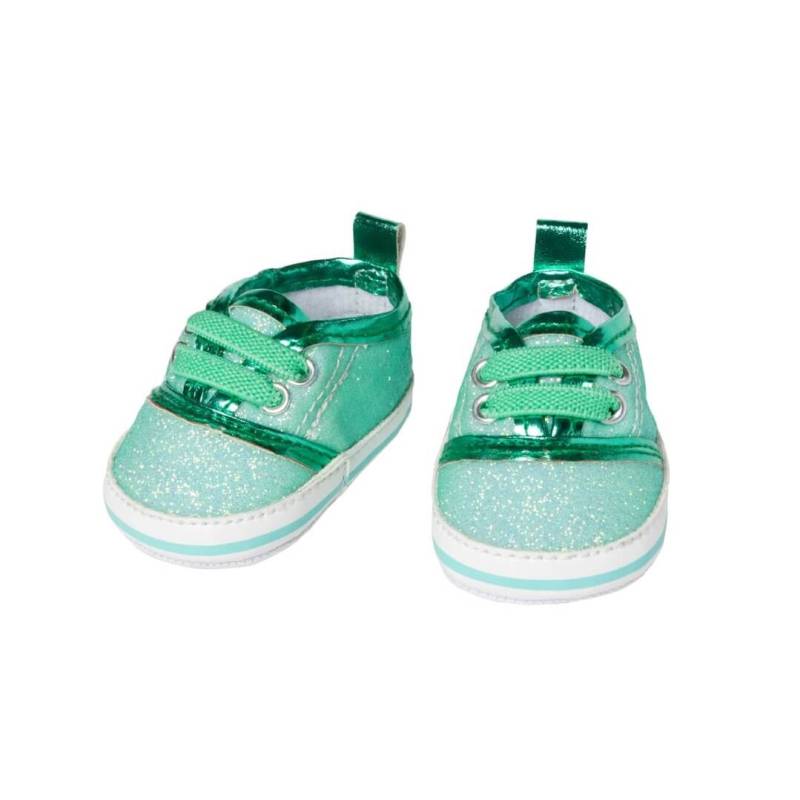 Puppen-Glitzer-Sneakers, mint, Gr. 38-45 cm von Heless