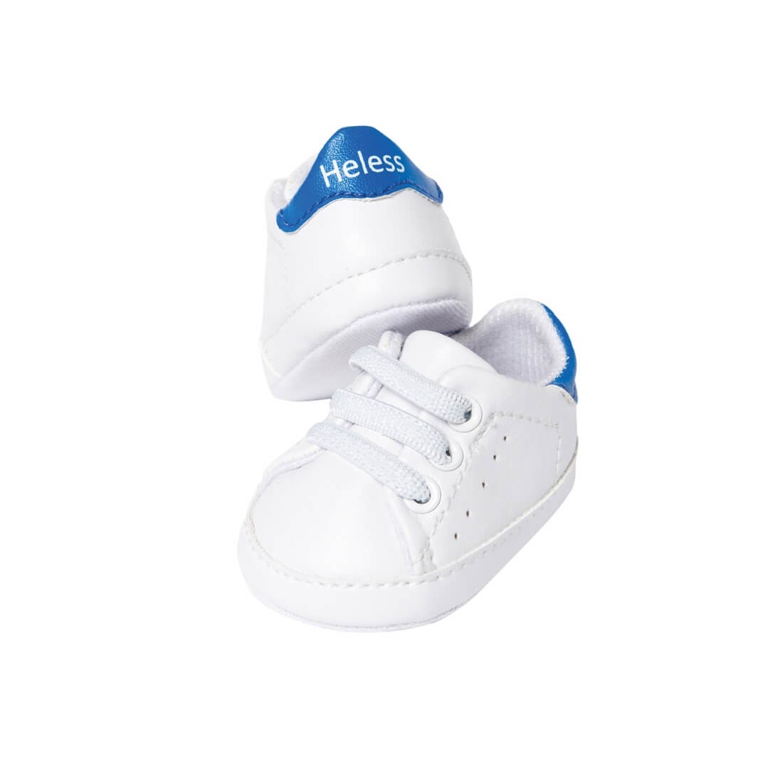 Weiße Puppen-Sneakers, Gr. 38-45 cm von Heless