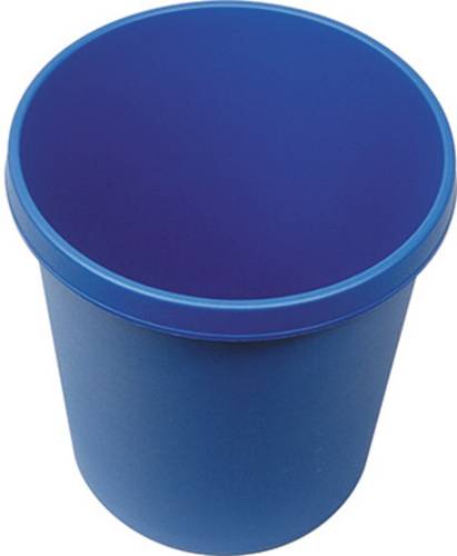 Helit the german H6105834 Papierkorb 18l (Ø x H) 315mm x 335mm Polypropylen Blau von Helit