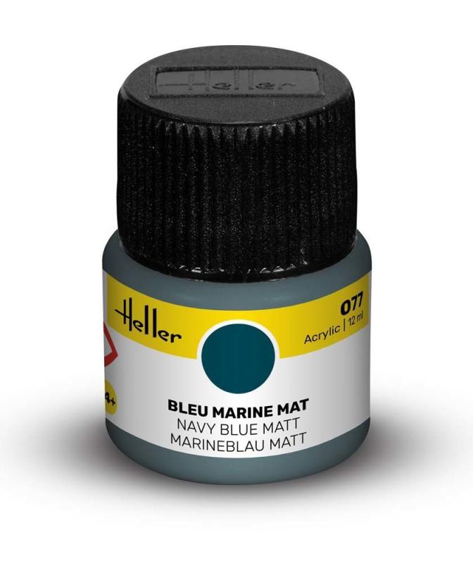 077 - Marineblau matt [12 ml] von Heller