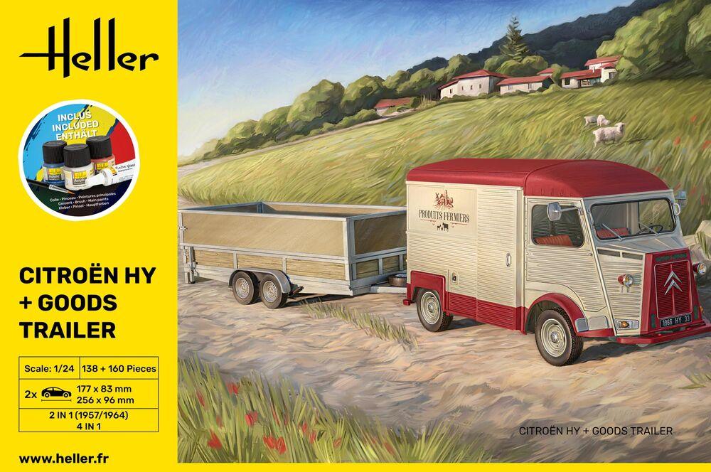 Citroen HY + Goods Trailer - Starter Kit von Heller