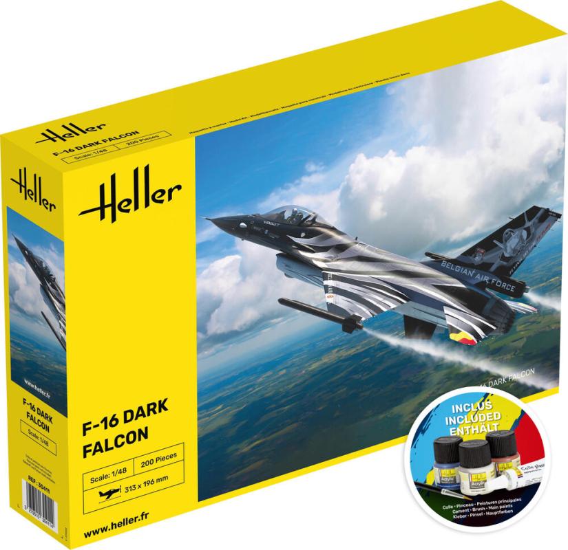 F-16 Dark Falcon - Starter Kit von Heller