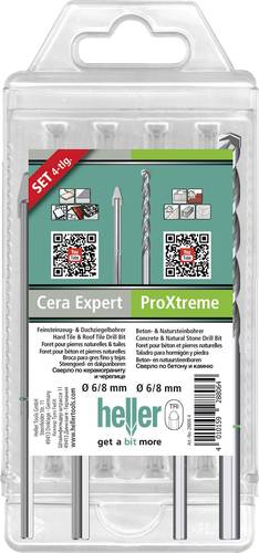 Heller Cera Expert + ProXtreme 28813 2 Hartmetall Dachziegelbohrer 4teilig Dreikantschaft 1St. von Heller Tools