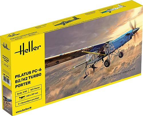 heller 30410 Pilatus PC-6 B2/H2 Turbo Porter 1/48, Unlackiert von Heller