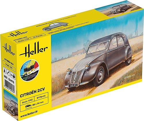 Heller 56175 Citroen 2 CV Modellbausatz, grau von Heller