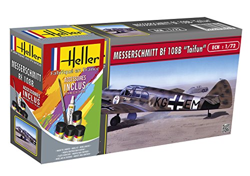 Heller 56231 Messerschmitt Bf 108 B Tajfun Modellbausatz, grau von Heller