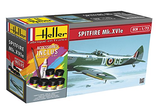 Heller 56282 Spitfire MK XVI Modellbausatz, grau von Heller