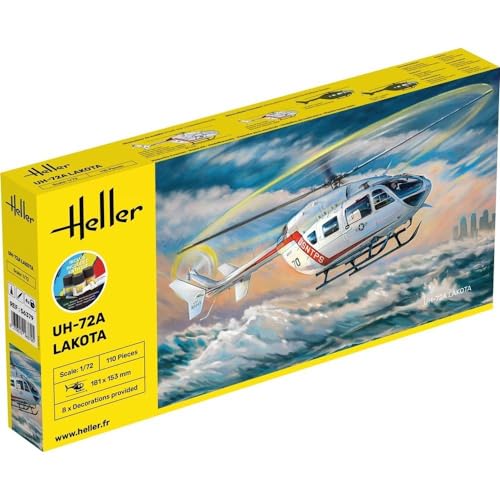 Heller 56379 Eurocopter UH 72A Lakota Hubschrauber Modellbausatz, grau von Heller