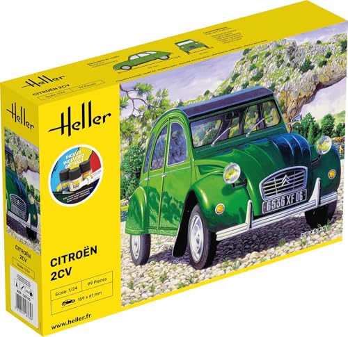 Heller 56765 Citroen 2 CV Modellbausatz, grau von Heller