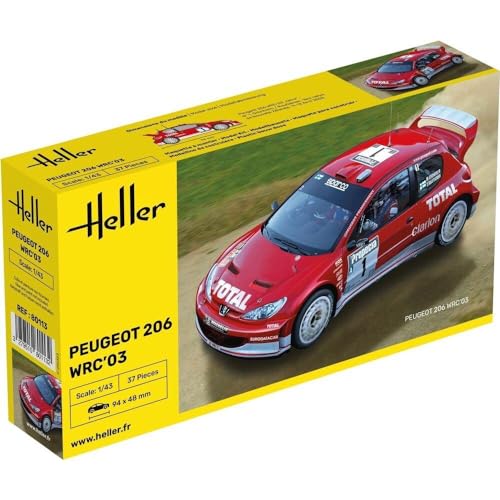 Heller 80113 Modellbausatz Peugeot 206 WRC '03 von Heller