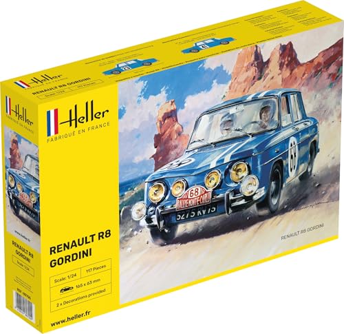 Heller 80700 Renault R8 Gordini Modellbausatz, grau von Heller