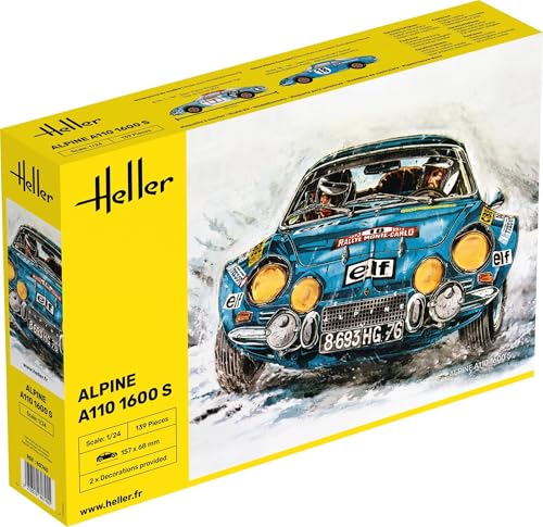 Heller 80745 Alpine A110 (1600), Classic Modellbausatz, grau von Heller