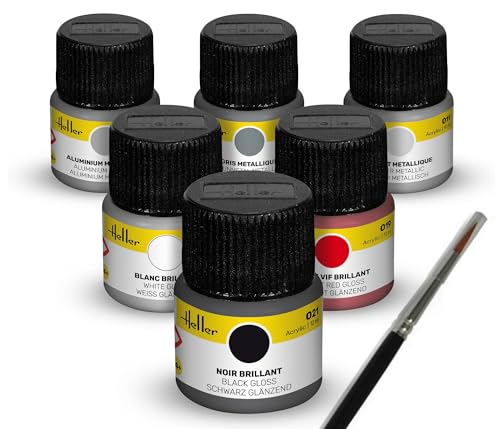 Heller 9403 Colour Set Sports Car Acrylic 6 x 12 ml + Brush von Heller