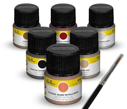 Heller 9404 Colour Set Oldtimer Acrylic 6 x 12 ml + Brush Heller 9404 Colour Set Oldtimer Acrylic 6 x 12 ml + Brush von Heller