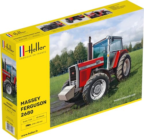 Heller 81402 Massey Ferguson 2680 Modellbausatz, grau von Heller