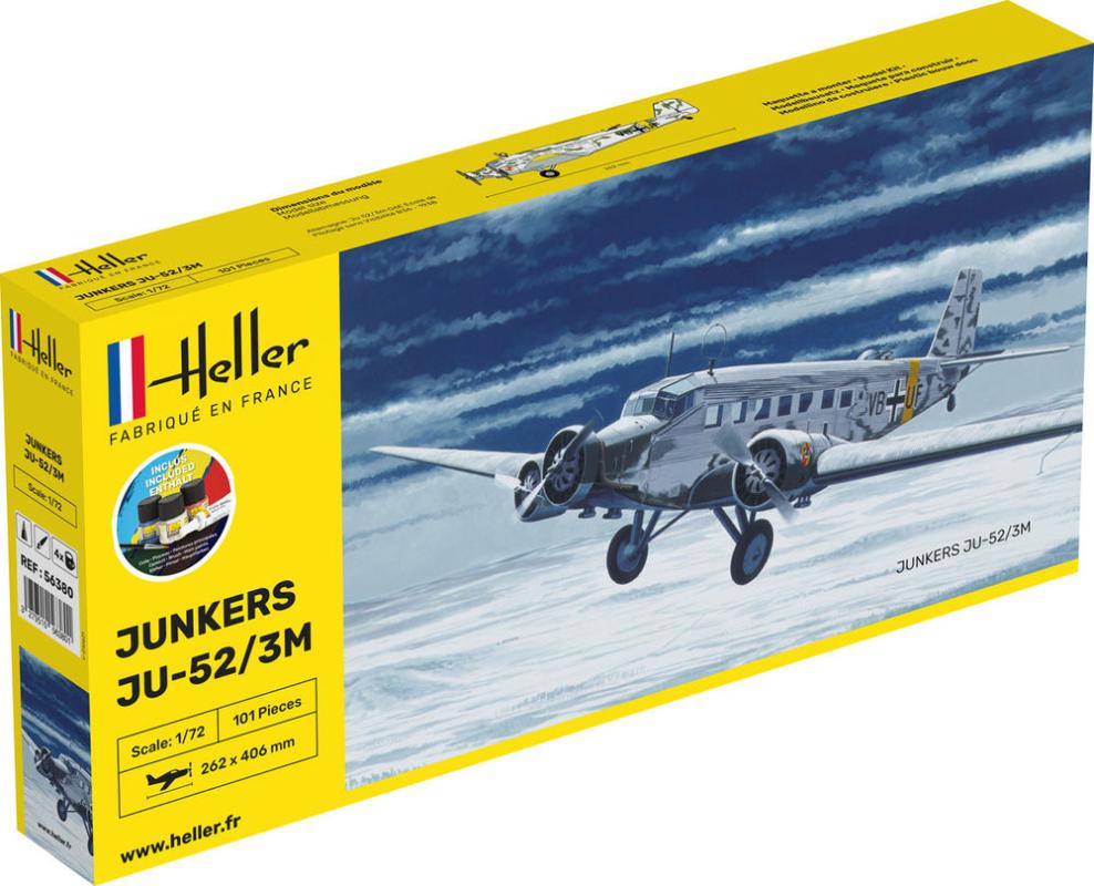 Junkers Ju-52/3m - Starter Kit von Heller