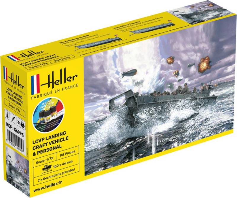 LCVP Landungsboot + Figures - Starter Kit von Heller