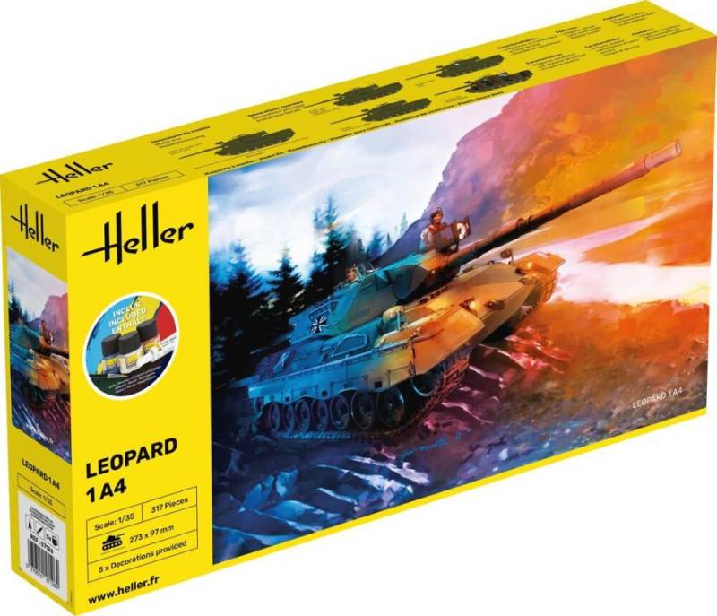 Leopard 1A4 - Starter Kit von Heller