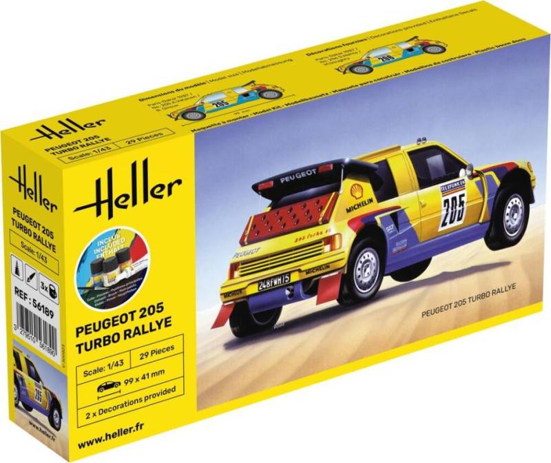 Peugeot 205 Turbo Rally - Starter Kit von Heller