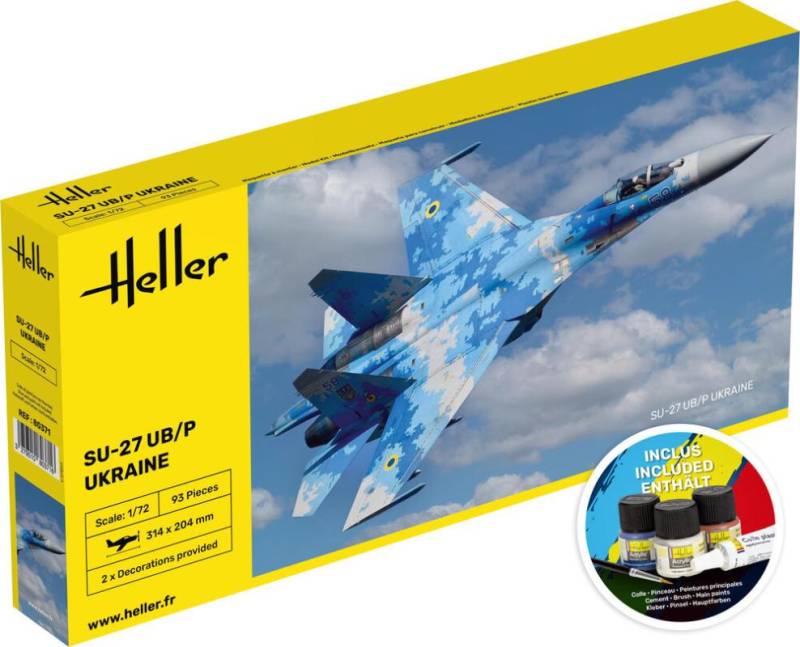 SU-27 UB/P Ukraine - Starter Kit von Heller