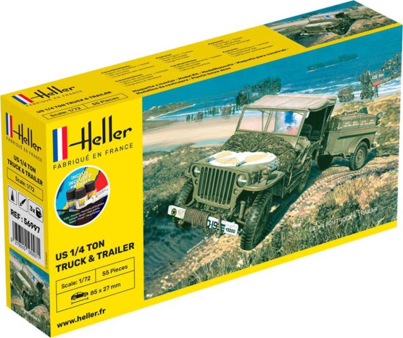 US 1/4 Ton Truck Trailer - Starter Kit von Heller