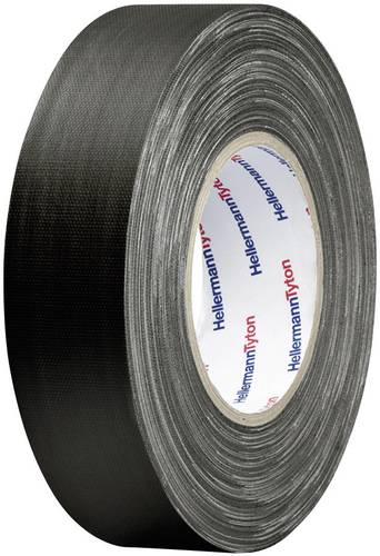 HellermannTyton HTAPE-TEX-BK-50x50 712-00904 Gewebeklebeband HelaTape Tex Schwarz (L x B) 50m x 50mm von HellermannTyton