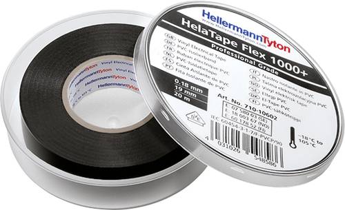 HellermannTyton HelaTape Flex 1000+ 710-10600 Isolierband-Set HelaTape Flex 1000+ Schwarz (L x B) 6m von HellermannTyton