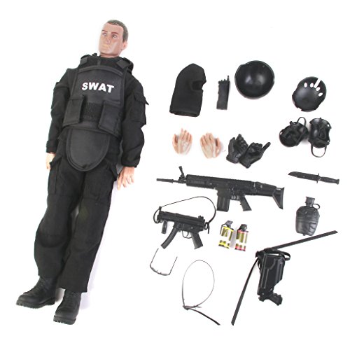 1: 6 Soldat Modell Actionfigur Modell Spielzeug Geschenk und Erwachsene, mit Zubehör Set von Hellery