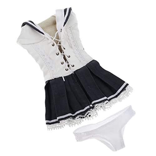 Hellery 1/6 Scale Schoolgirl Kostüm Kleid & Unterwäsche Set für 12 ,, / Weibliche Actionfigur von Hellery